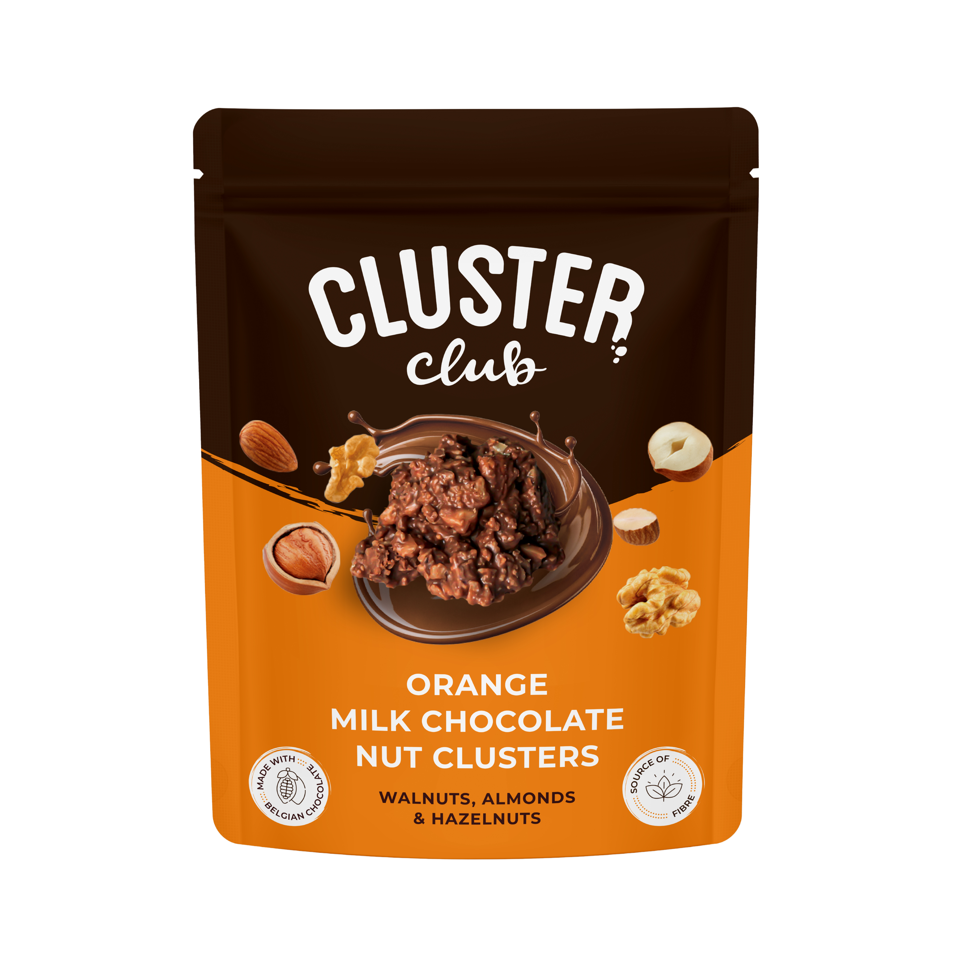 Orange Milk Chocolate Nut Clusters